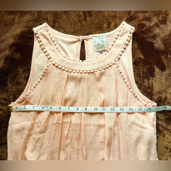 Anthropologie Naif Ballet Pink Sleeveless Midi Shift Dress EUC - Picture 4 of 7